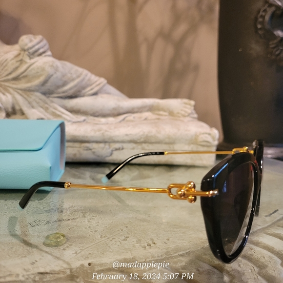 Tiffany & Co TF4187 Oversized Sunglasses Hardware Metal Luxury Designer #25 - Picture 14 of 15